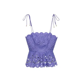 Zimmermann Pop Broderie anglaise Tank Top