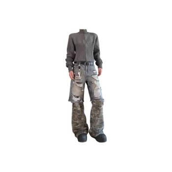 DAFK Jeans Men's Black Camouflage 