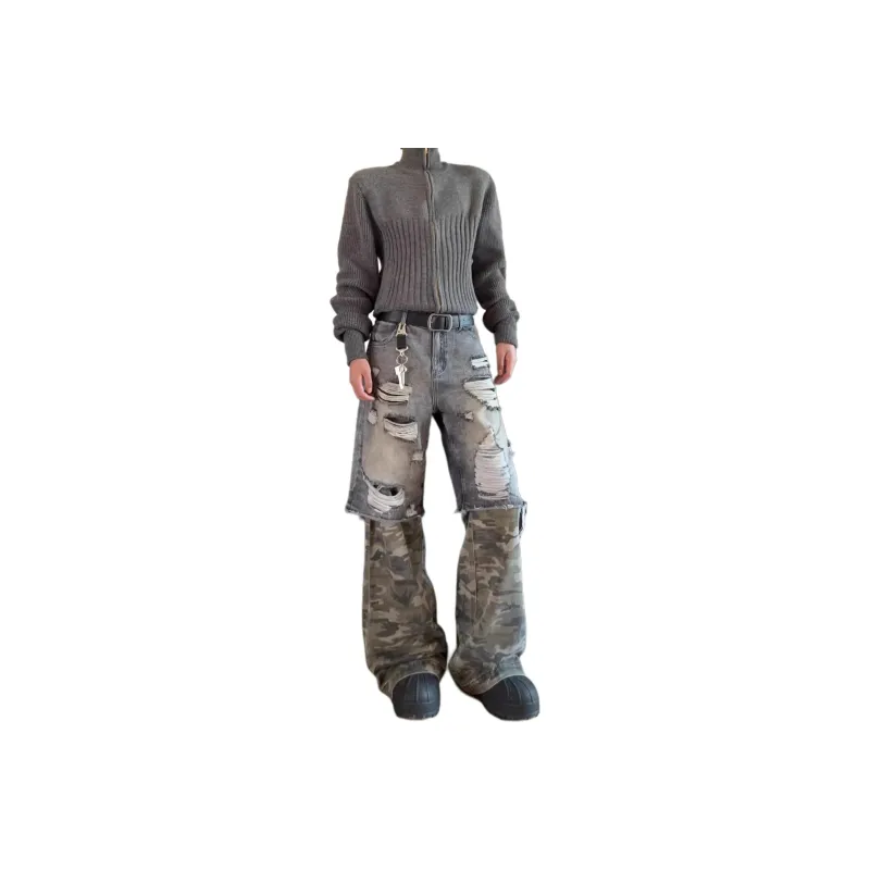 DAFK Jeans Men's Black Camouflage -0