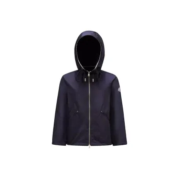 Moncler Cassiope Logo Patch Zip Up Jacket