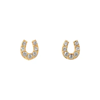 Beams Glass, Titanium Tin, Precious Metal Earrings Women's Gold