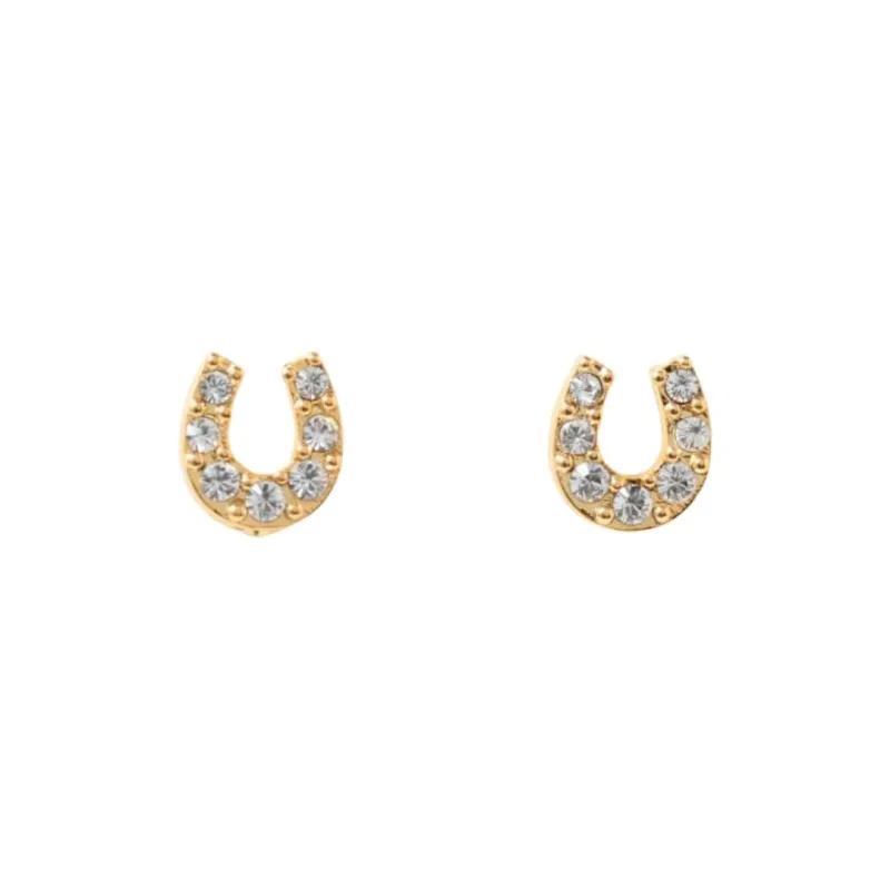 Beams Glass, Titanium Tin, Precious Metal Earrings Women's Gold-0