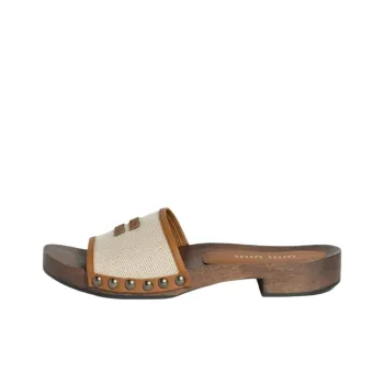 MIU MIU Slide Slippers Women's Brown