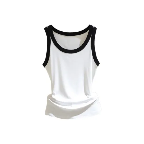 Flowers In Water Tank Top Women's Fairy White