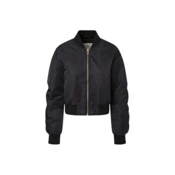 Pepe Jeans Bomber Jacket With Gathered Details Jackets Coats Women's Black