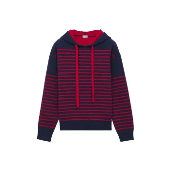 LOEWE Hoodie 'Navy/Red'
