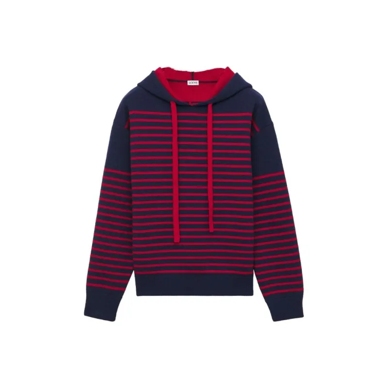 LOEWE Hoodie 'Navy/Red'-0