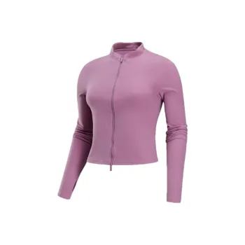 Nike ZenvyDri Fit Jacket Women's Gray Purple Red