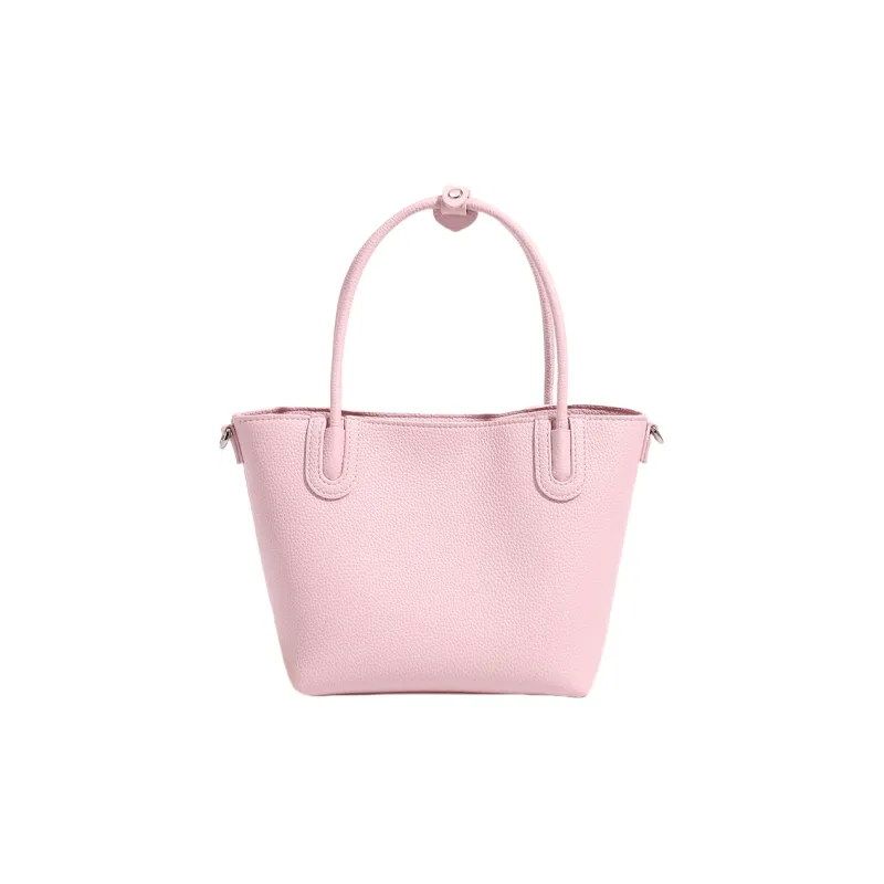 OCTSUI Synthetic Leather Tote Crossbody Handbag Regular Women's Pink-5