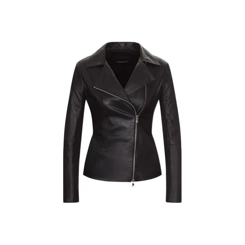 EMPORIO ARMANI Zipped Biker Jacket-0
