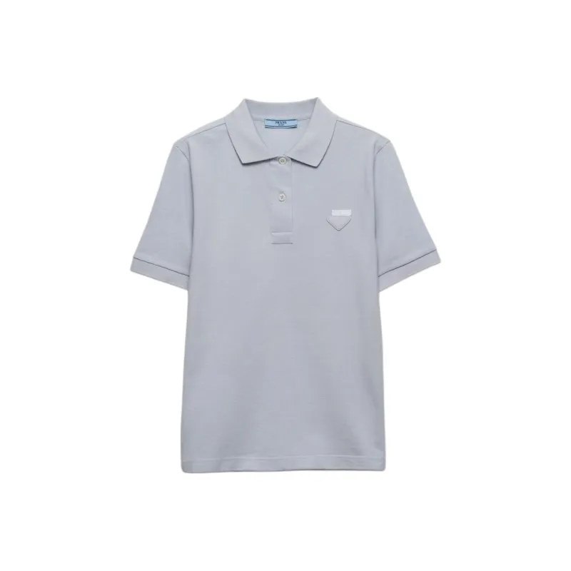 PRADA SS24 Polo Shirt Women's Xingji Blue-0