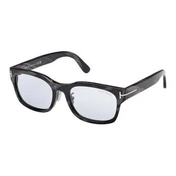 TF Plate Frame Rectangular Sunglasses Unisex Black