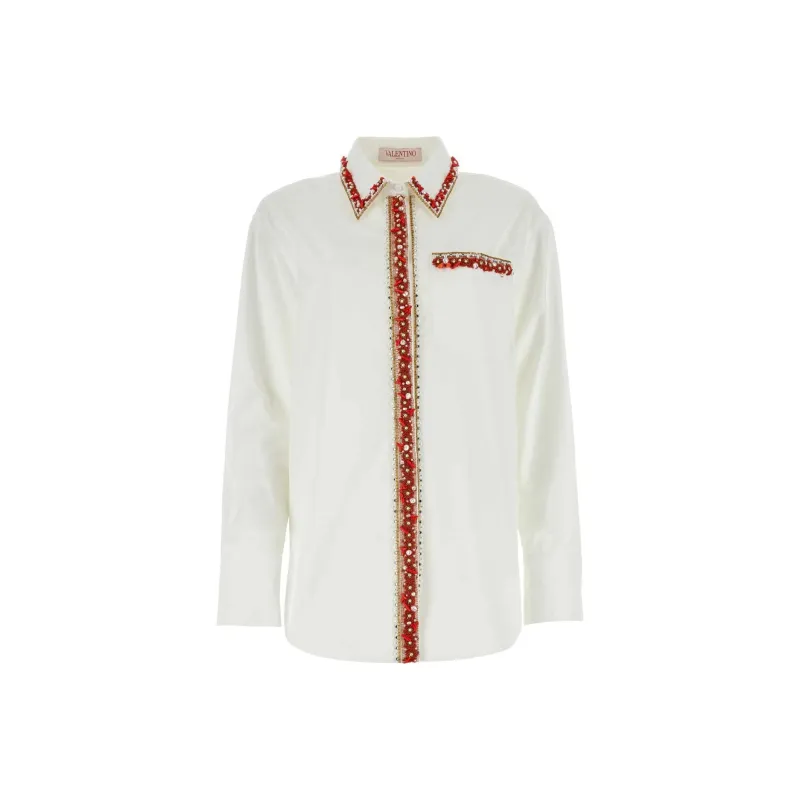 Valentino Embellished Long Sleeved Shirt-0