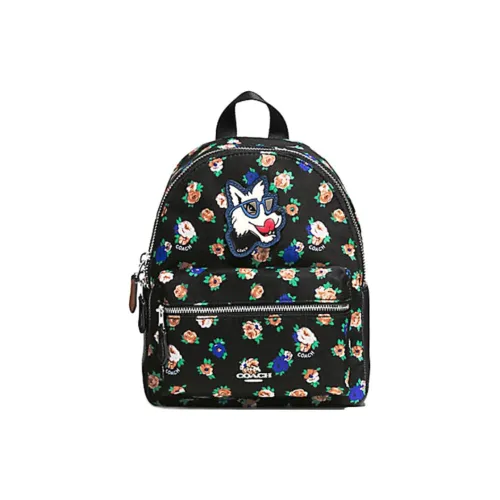 COACH Charlie Nylon Backpack Mini Women's Black