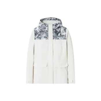 Anta x National Geographic Outdoor Collection Jackets Coats Women's Chalcedony White