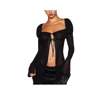 I.AM.GIA LINDSAY TOP Shirt Women's Black