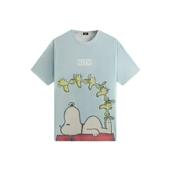 KITH For Peanuts Woodstock Doghouse Comic Vintage Tee