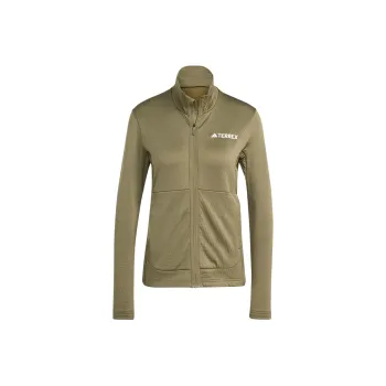 Adidas Women's Terrex Multi Half Zip Long Sleeve Long Sleeve Top Olive Strata