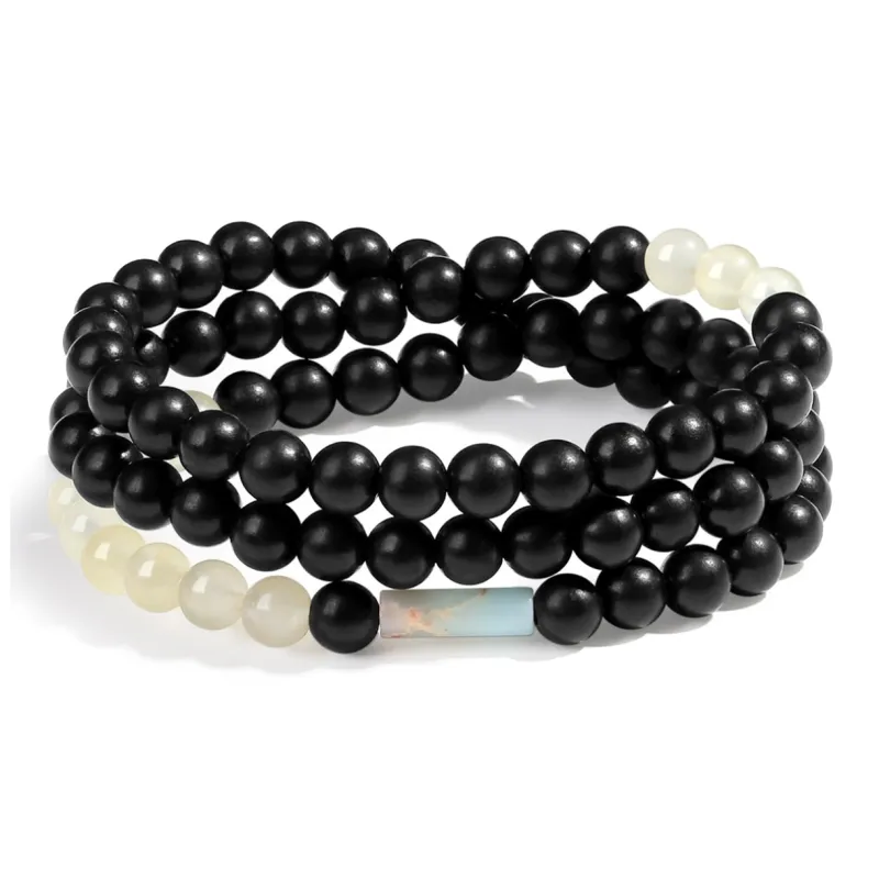 ZKY Shoushan Stone Jade Bracelets Unisex-7