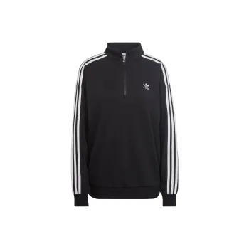 adidas originals Adicolor Trefoil Quarter Zip Sweatshirt Black