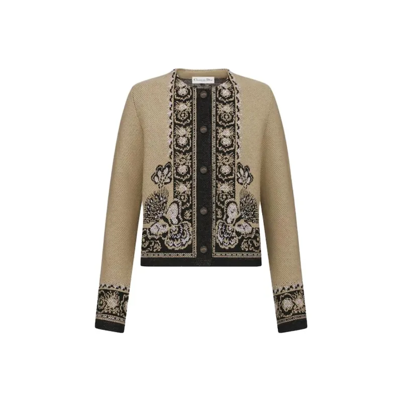 DIOR SS24 Knitwear Women's Beige Yellow-0
