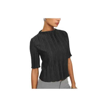 REFORMATION Spencer Knit Top Shirt Women's Black