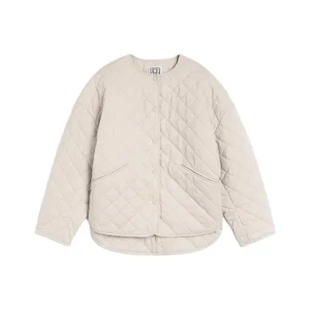 TOTEME Long Sleeved Quilted Crewneck Jacket