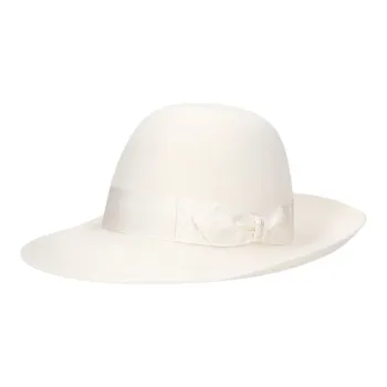 Borsalino Felt Bucket Hats Unisex White