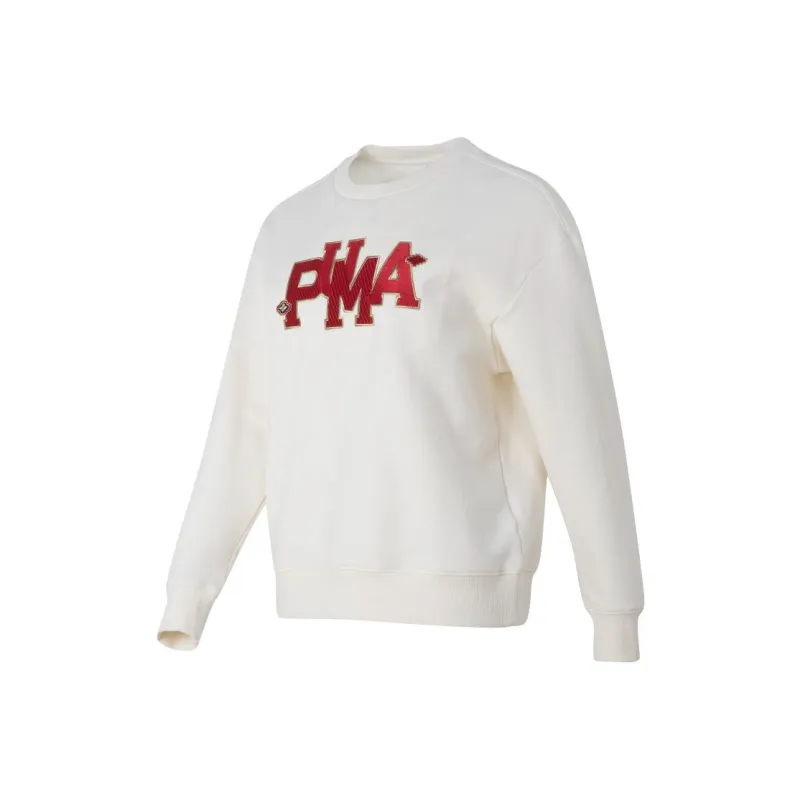 PUMA CNY Year Of The Dragon Series Sweatshirts Women's White-0