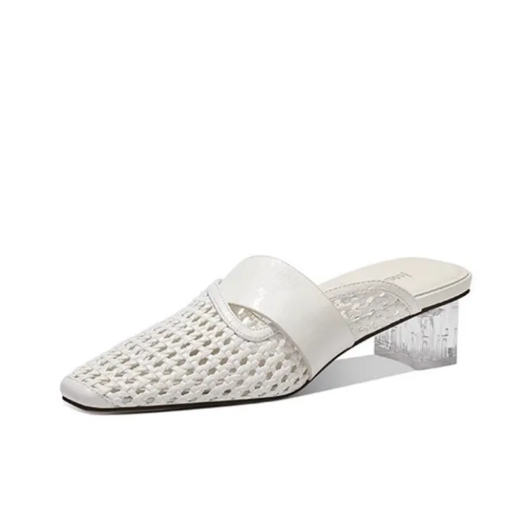JESSICA SOPHIA Rubber Sole Cut Out Abrasion Resistant Slip Resistant Closed Toe Slippers Women's-5