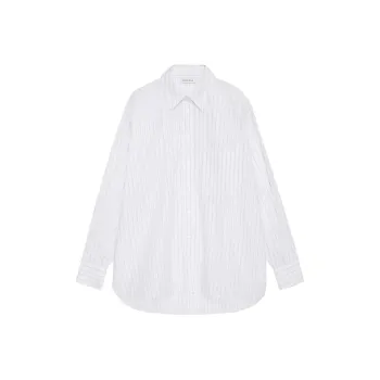 Anine Bing Chrissy Striped Cotton Shirt