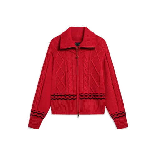 LiNing Sports Trendy Collection Day By Day Gold Collection Knitwear Women's Samba Red