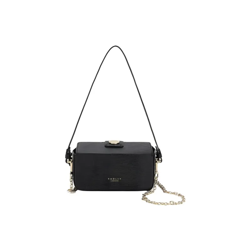 RADLEY Cow Leather Handbag Shoulder Bag Small Size Women's Black-0