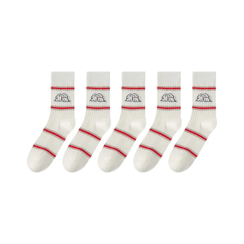 GRACEWELL Mid Calf Socks Women's Combo Set-20