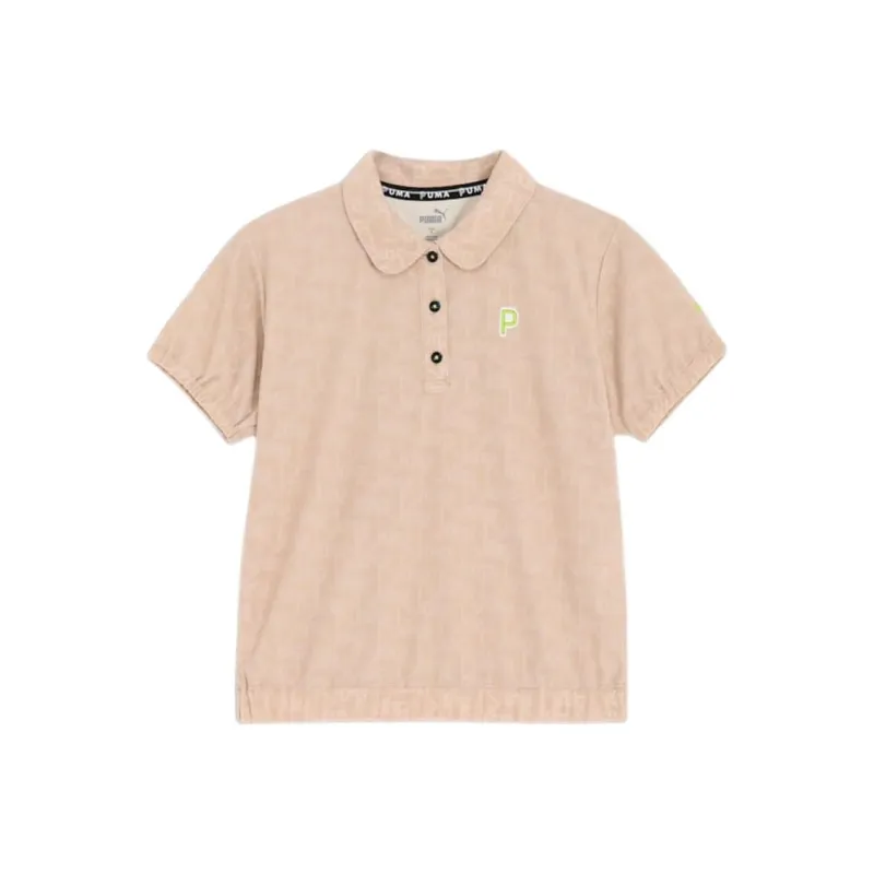 PUMA Golf Polo Shirt Women's Snowflake Gypsum-0