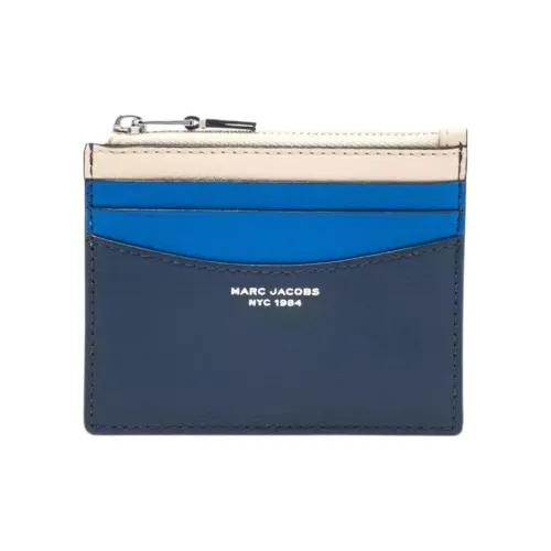 MARC JACOBS Goatskin Card Holder Wallet Women's Blue