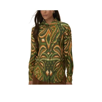 Farm Rio Pineapple Ikat Shirt