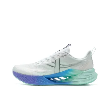 XTEP Hydrogen Wind 8.0 Breathable Support Low Top Training Sprint Running Shoes Men's Classic White Silver