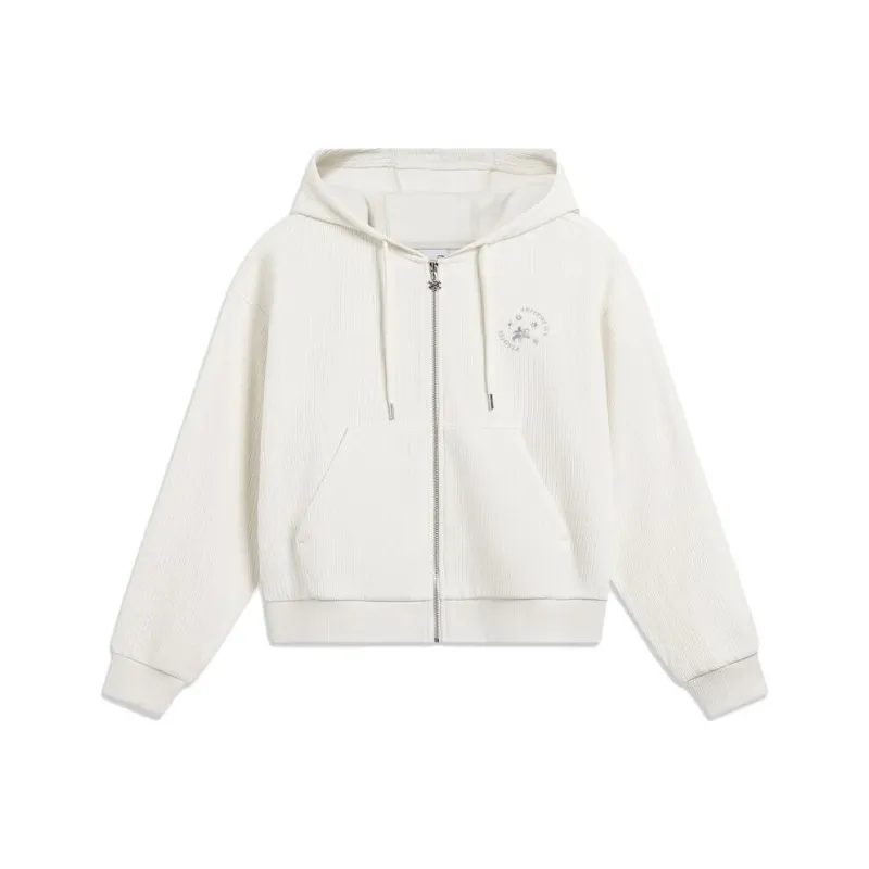 LiNing Sports Life Collection Sweatshirt Women's Ecru-0