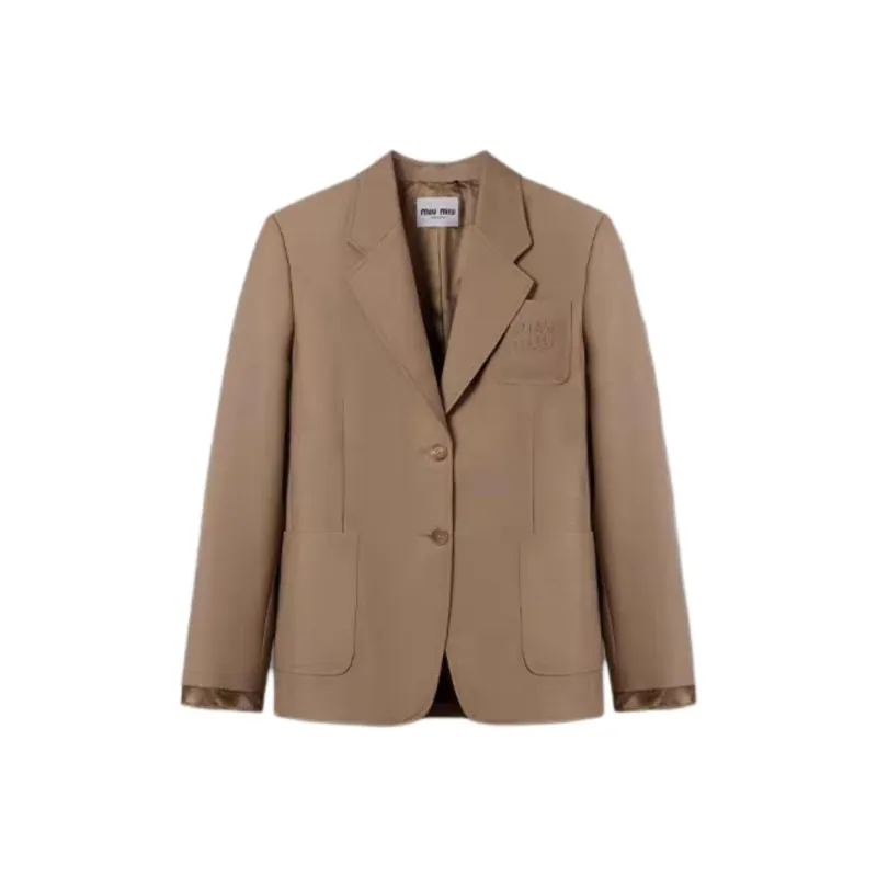 MIU MIU FW24 Jackets & Coats Women's Hazelnut-0