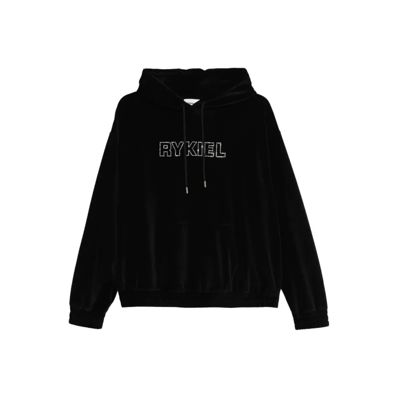 Sonia Rykiel Rhinestone-embellished Logo Hoddie-0