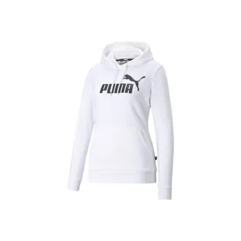 PUMA Essentials Logo Hoodie TR Sweatshirt Women's White