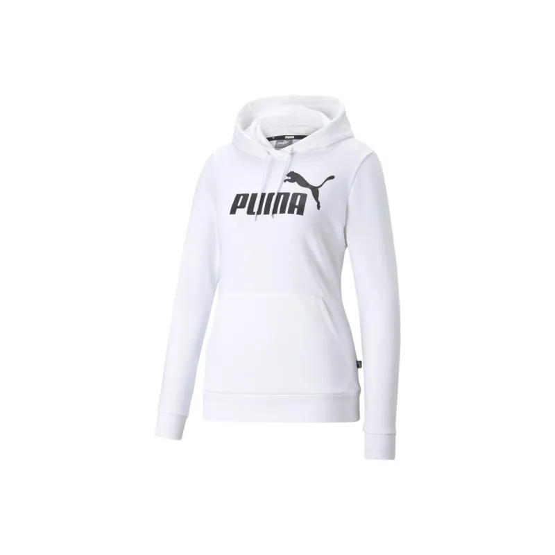 PUMA Essentials Logo Hoodie TR Sweatshirt Women's White-0