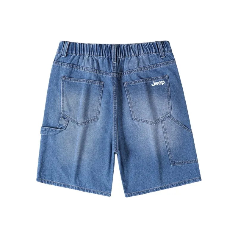 Jeep Pasture Horse Lifestyle Denim Shorts Men's Blue-1