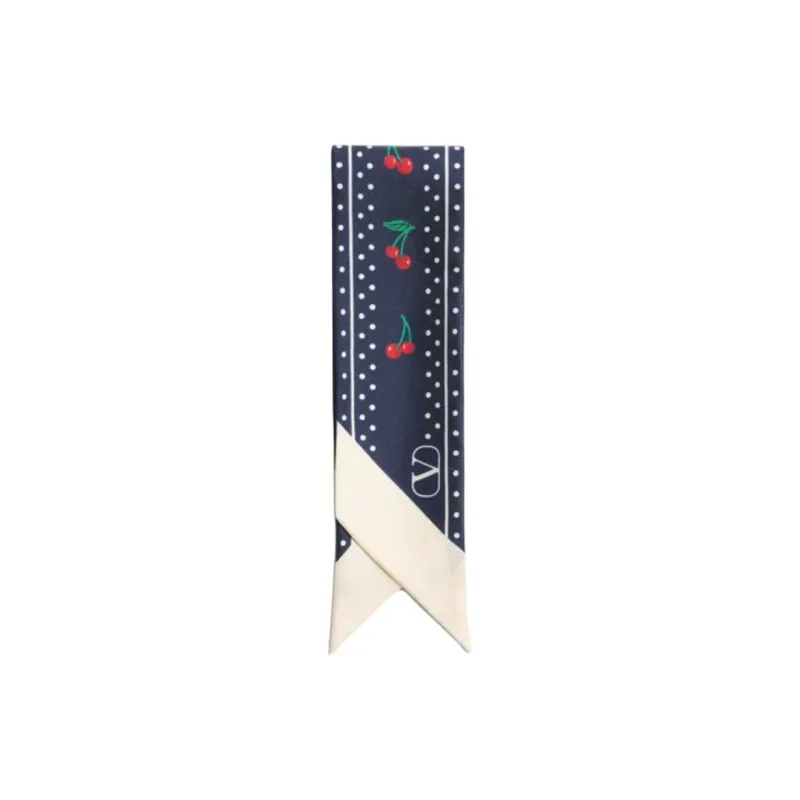 Valentino Silk Scarves Women's Blue-0