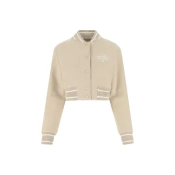 Givenchy Cropped Bomber Varsity 'Beige/White'