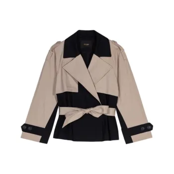 Maje Two tone Trench Coat