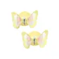 Lively Embroidery Yellow Butterfly