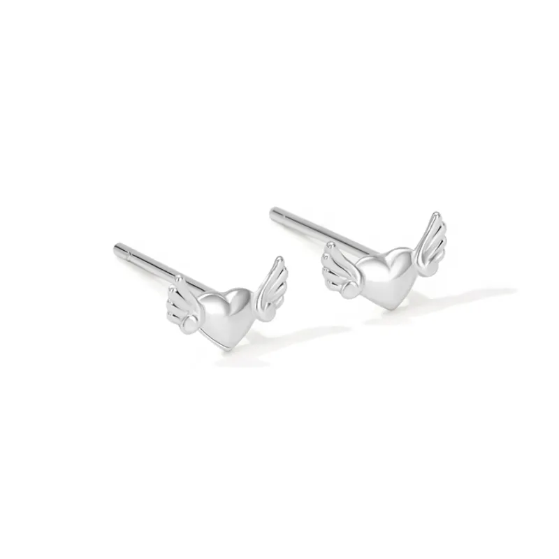 Lady Go 999 Fine Silver Stud Earrings Women's-2