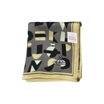 Vivienne Westwood Silk Scarves Unisex Brown